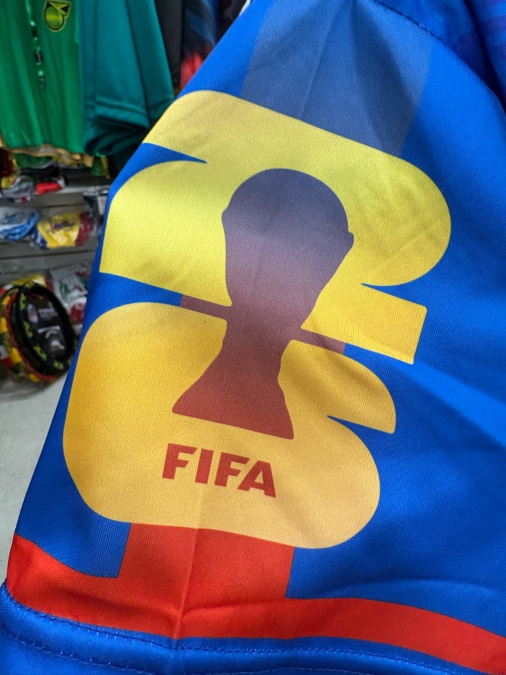 FIFA Men’s Blue and Yellow Football Jersey by FIFA